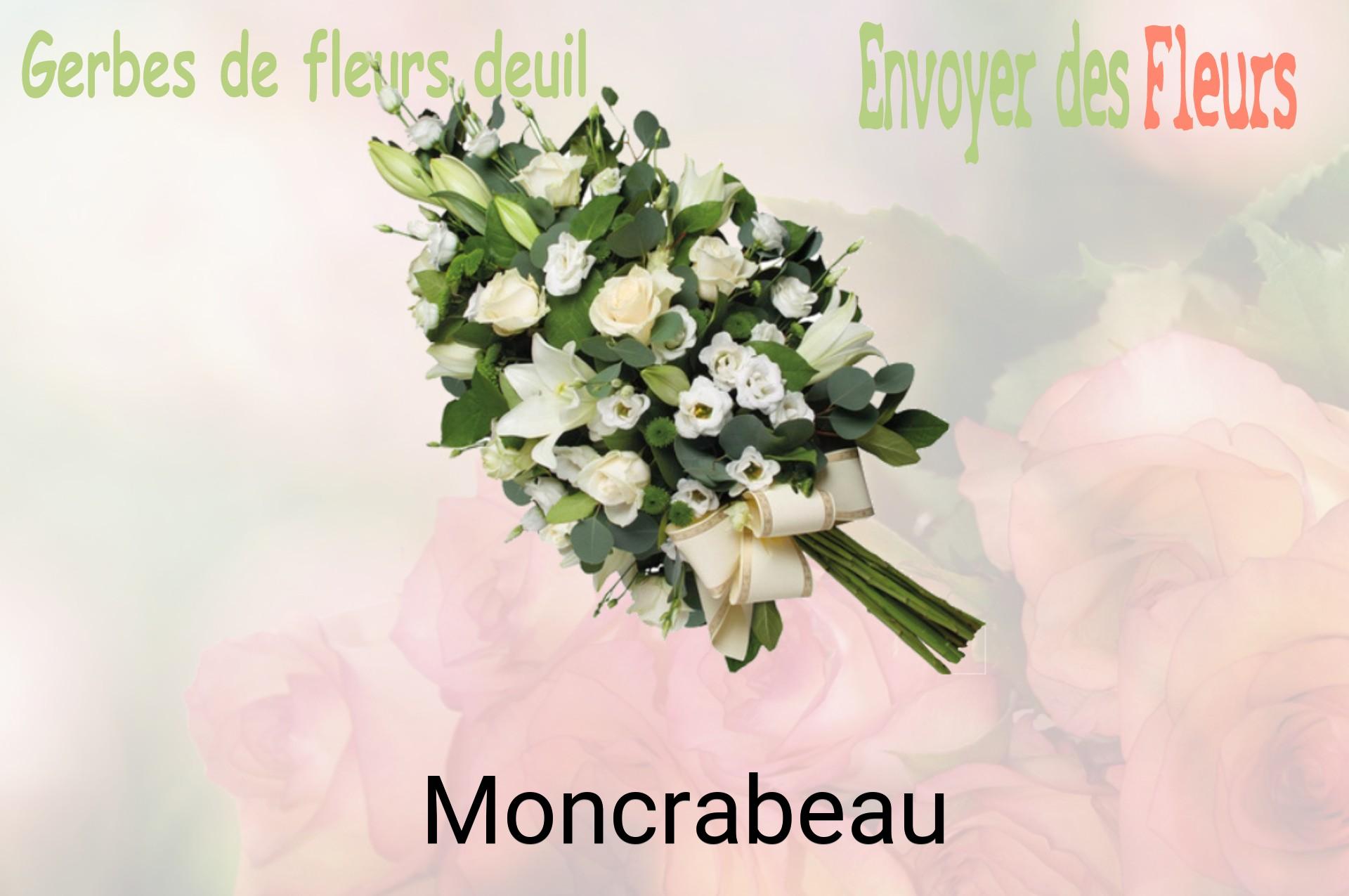 Gerbe de fleurs de deuil livrée à Moncrabeau
